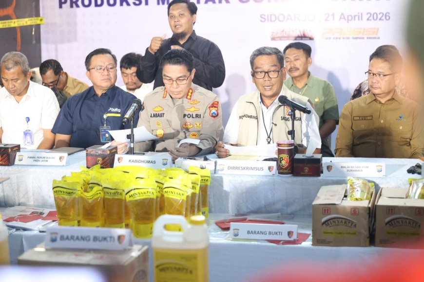 MinyaKita Ilegal Diproduksi, Polisi Amankan Tersangka