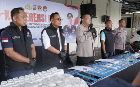 Polres Mojokerto Kota Gagalkan Peredaran Narkoba Skala Besar