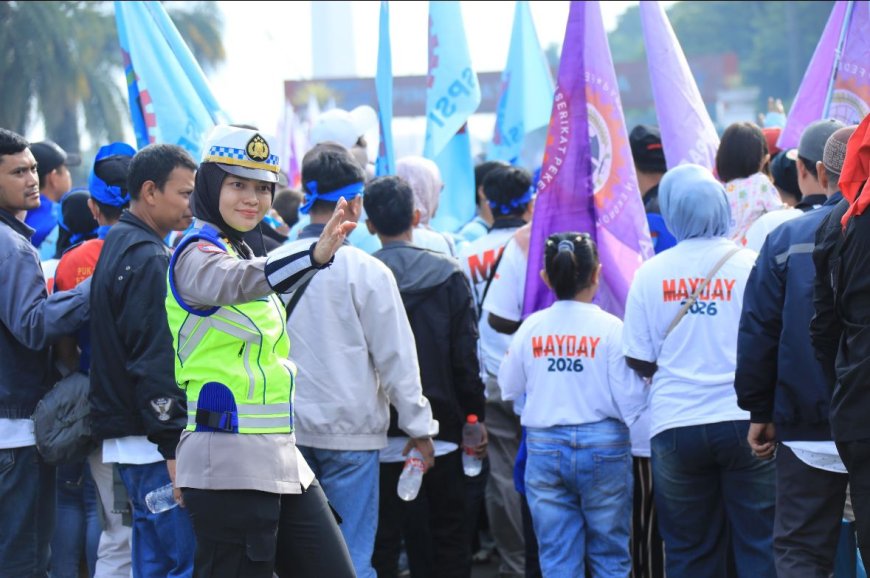 Buruh Sampaikan Aspirasi Secara Damai, Polri Apresiasi