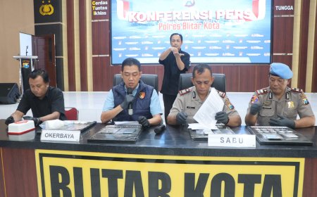 Polres Blitar Kota Ungkap Kasus Narkoba, 14 Tersangka Diamankan