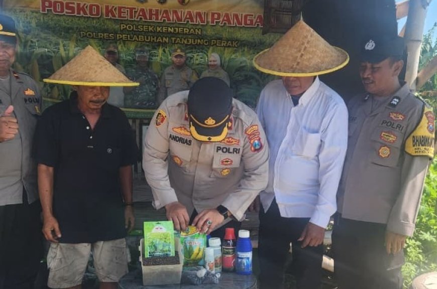 Polres Pelabuhan Tanjungperak Hadir Dukung Produktivitas Petani